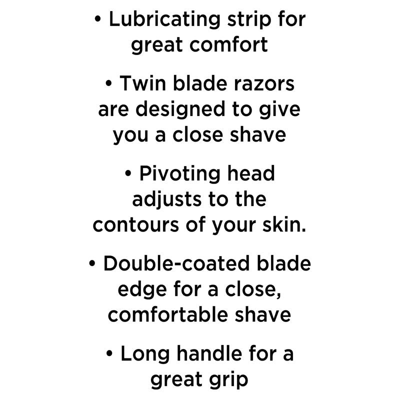 Disposable Razors - 2 Blade Pivoting Head, Lubricating Strip, Blue, Multi-Pack