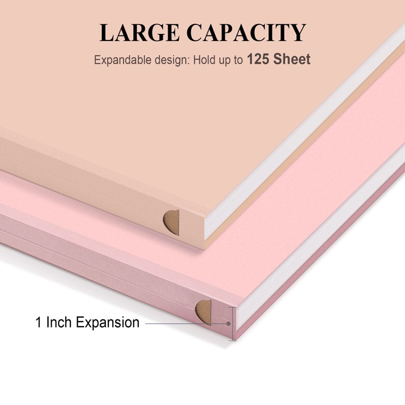 Hanging File Folders with 1/5 Cut Tabs, 1-Inch Expansion, 48 Pack Letter Size