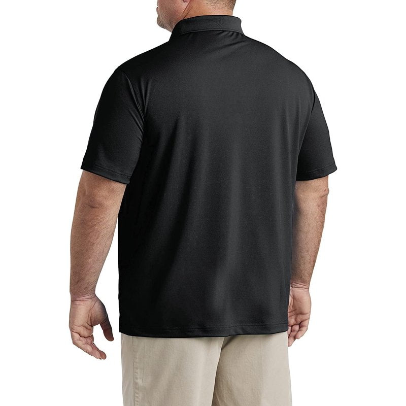 DXL Big & Tall Golf Polo Shirt for Men - Black 2XL (Variation: BLACK, 2XL)