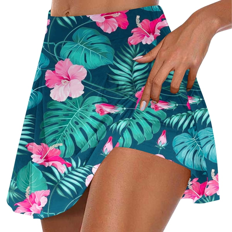 Women's Athletic Tennis & Golf Skorts with Shorts - High Waist, Lightweight, Breathable