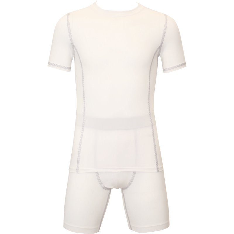 Youth Compression Shorts Unisex Athletic Performance Long Leg Shorts