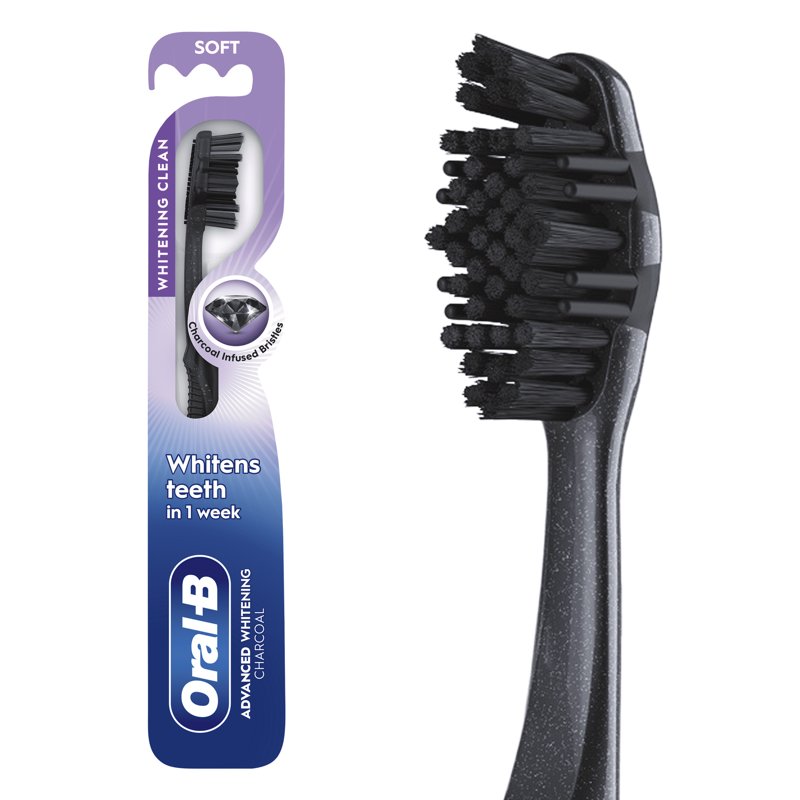 Soft Charcoal Infused Toothbrush - Whitening & Gum Care - Multipack