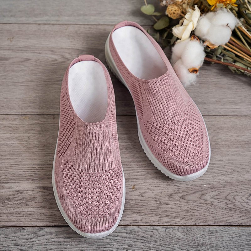 Lightweight Open-Back Slip-On Mules for Women - Breathable and Comfortable