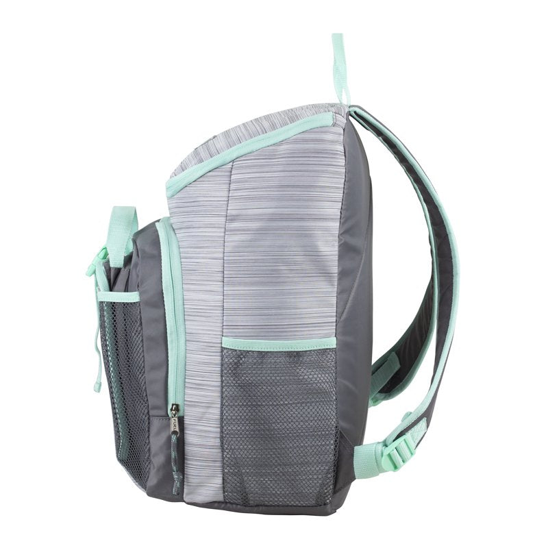 Unisex Top Loading Backpack with Lunch Bag Set - Ash Gray, Durable Polyester