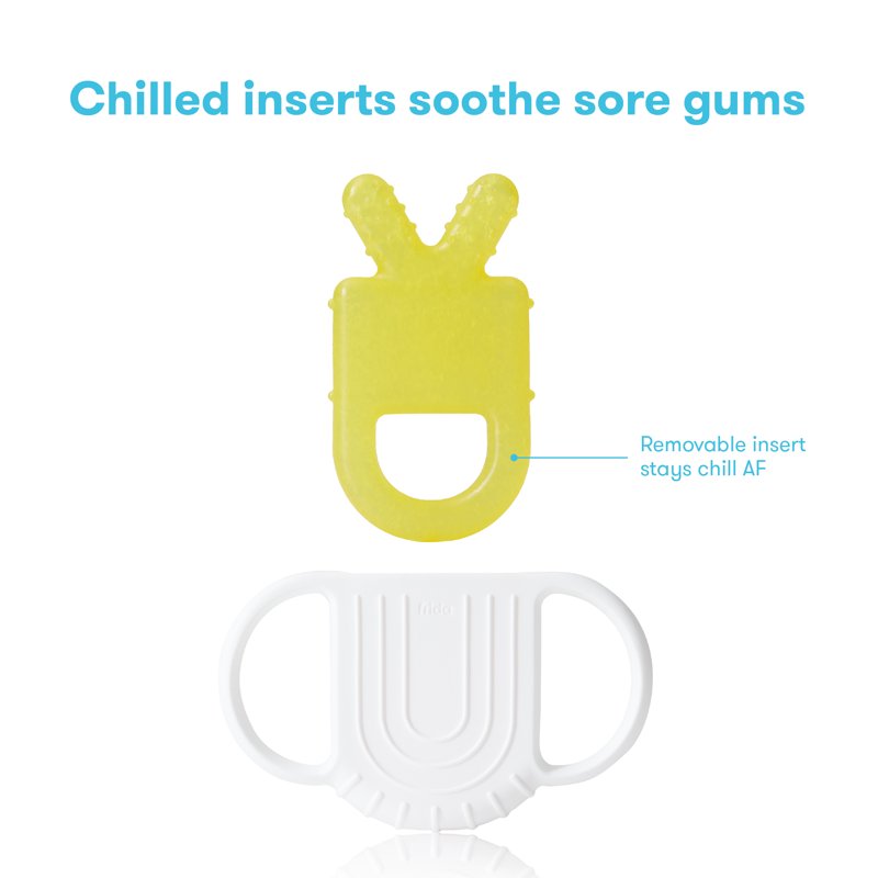 Baby Teething Toy Set with Stay-Warm Handle and Double-Sided Silicone Massagers — 2 Pack