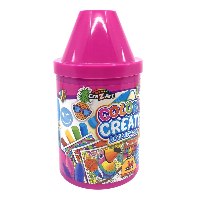 Kids Coloring Art Set with Crayons & Activity Pages - 50 Pieces