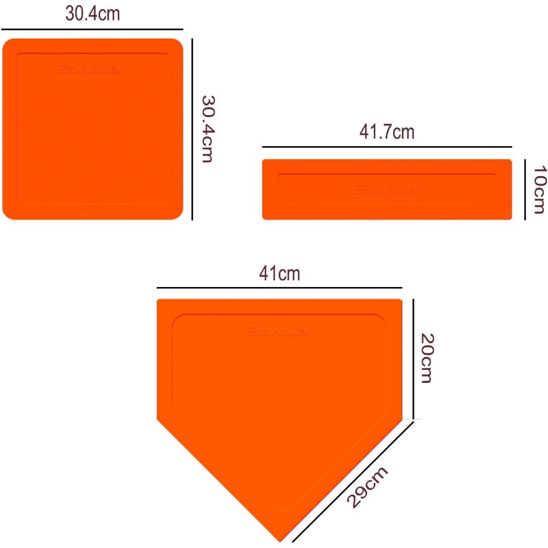 Baseball & Softball Bases Set of 5 - Durable Indoor Outdoor Training Equipment