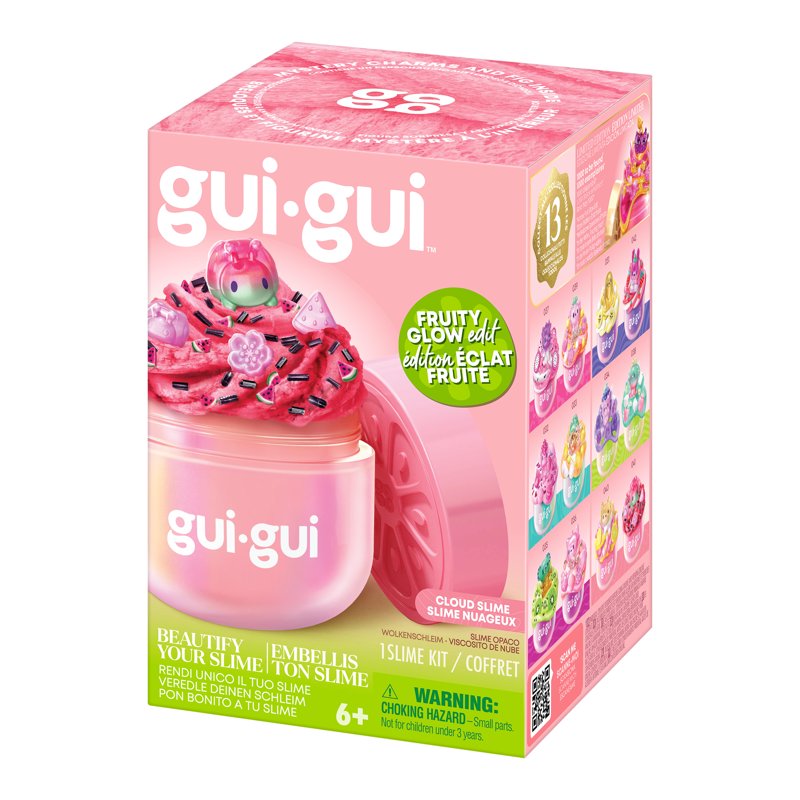 Fruity Glow Cloud Slime Kit with Beauty Scoop - Fluffy, Scented, Ages 6+