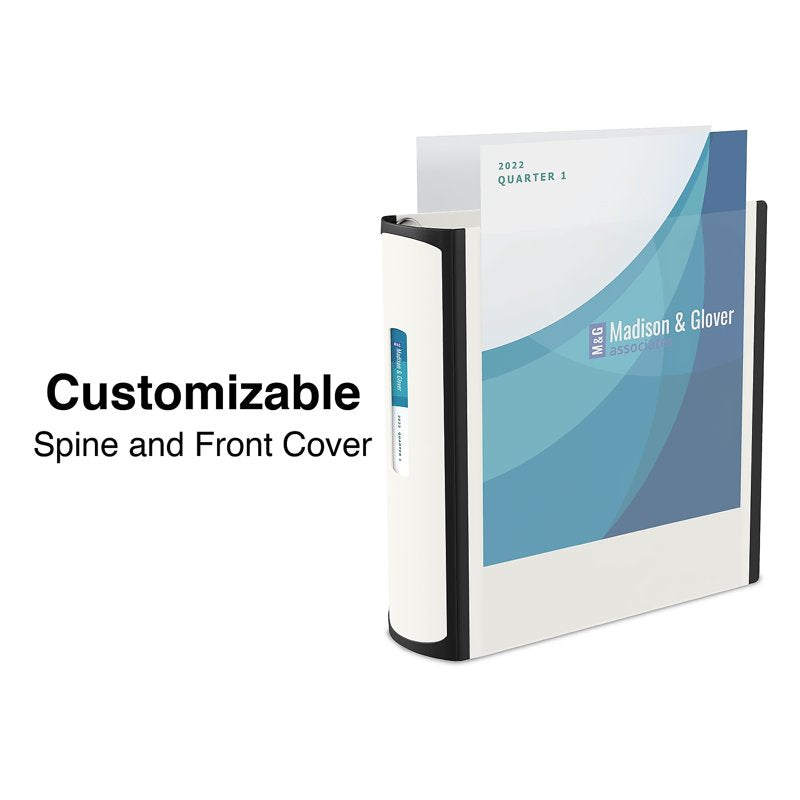 Heavy Duty 5-Inch White Binder - 1270 Sheet Capacity, File Organizer