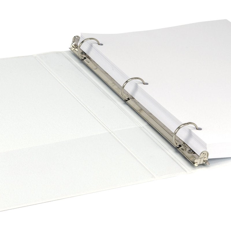 Durable 1-Inch Round Ring View Binders Set of 8 - White Office & School Organization