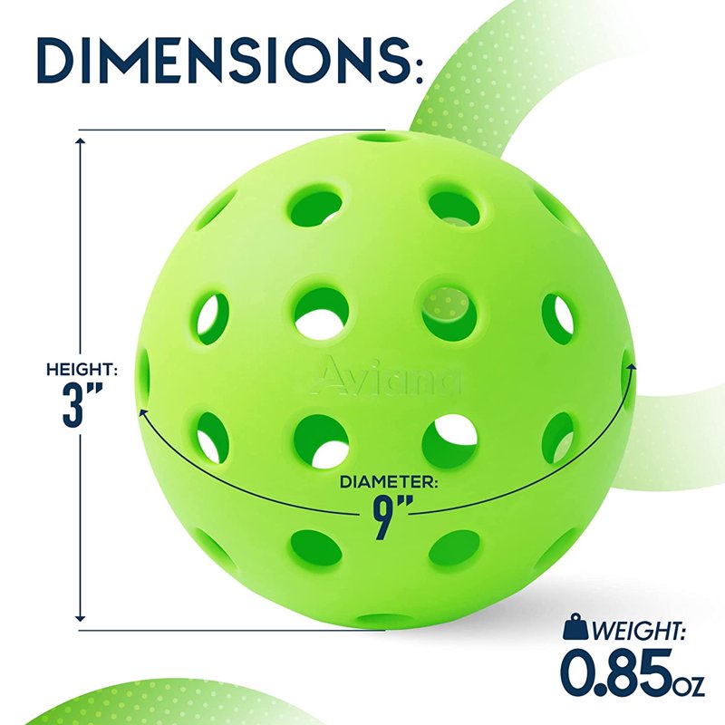 Pro Aviana USA-PA Approved Outdoor Pickleball Balls - 48 Pack, Green, Variation: Green, 48