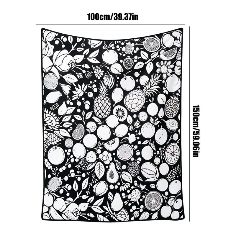 DIY Coloring Blanket for Adults & Kids - Personalized Creative Art Throw
