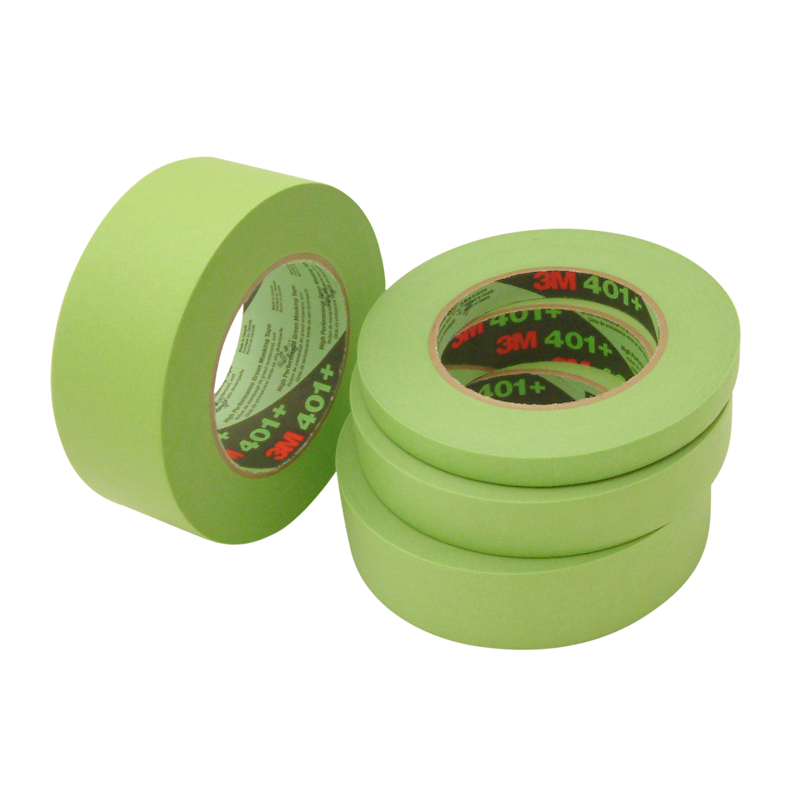 High Performance Green Masking Tape 1/2 in. x 60 yds. - Heat-Resistant Automotive & Industrial Masking Tape