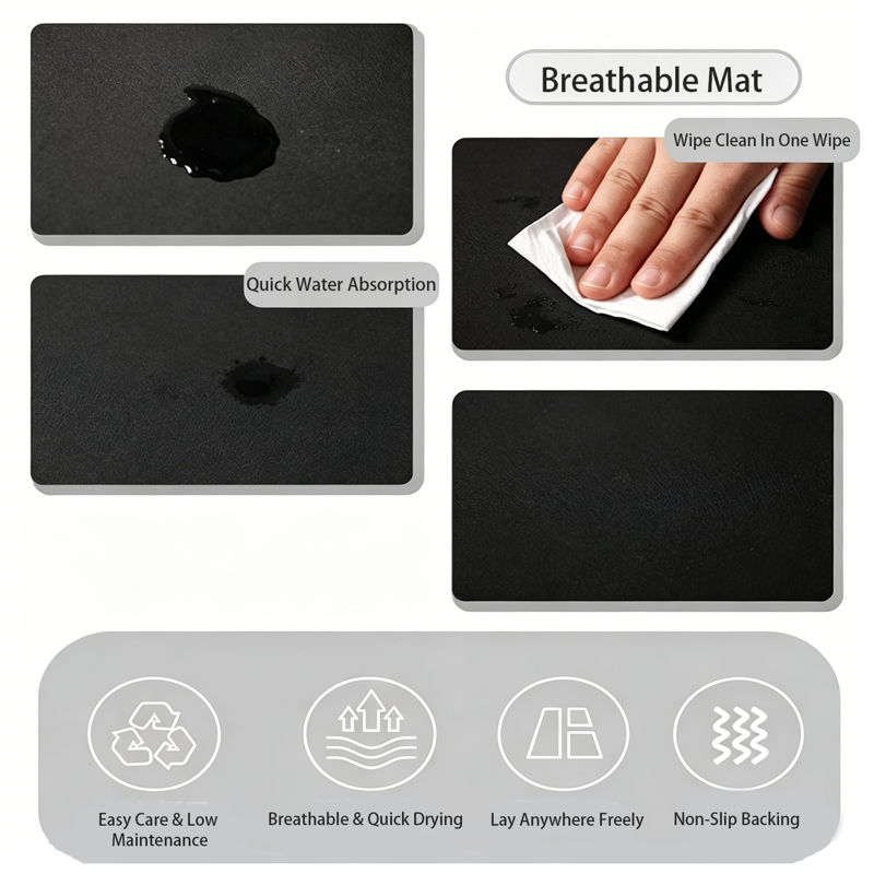 No-Slip Floor Protection Mat for Under Desk Elliptical - Noise & Vibration Reduction