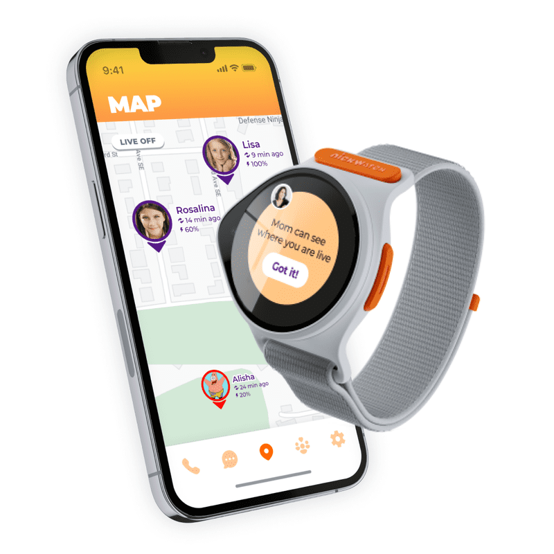 Kids GPS Smartwatch with Voice Call SOS Location Tracking