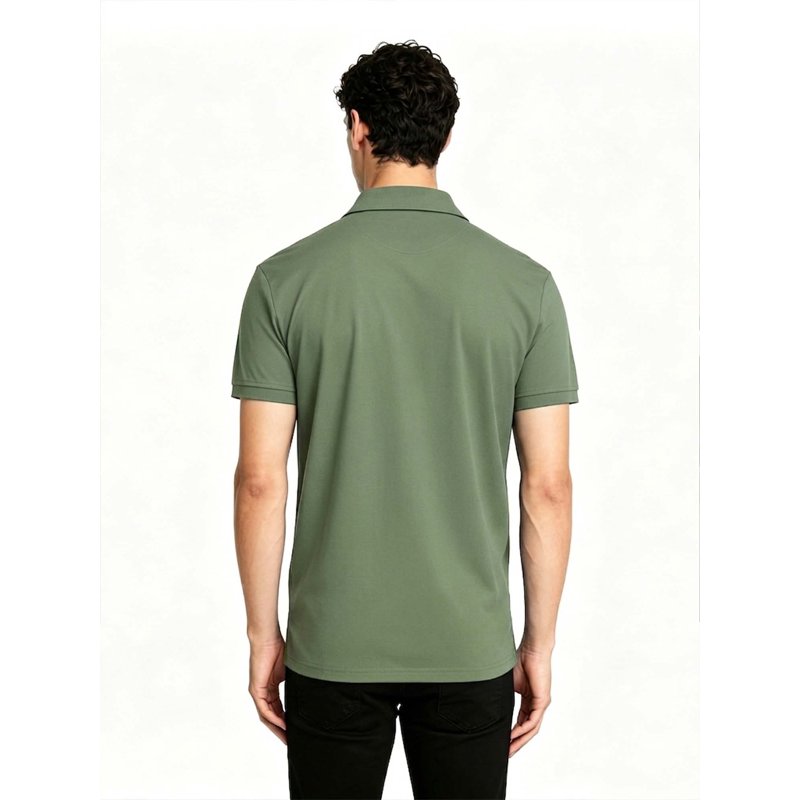 Speedrun 5-Pack Men’s Polo Shirts Short Sleeve Moisture-Wicking Casual Collared Shirts – Size L, Dark Blue / Wine Red / Black / Green / Dark Gray