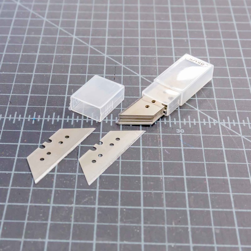 Utility Knife Blade Replacement Set - Stainless Steel, 8 Blades per Pack