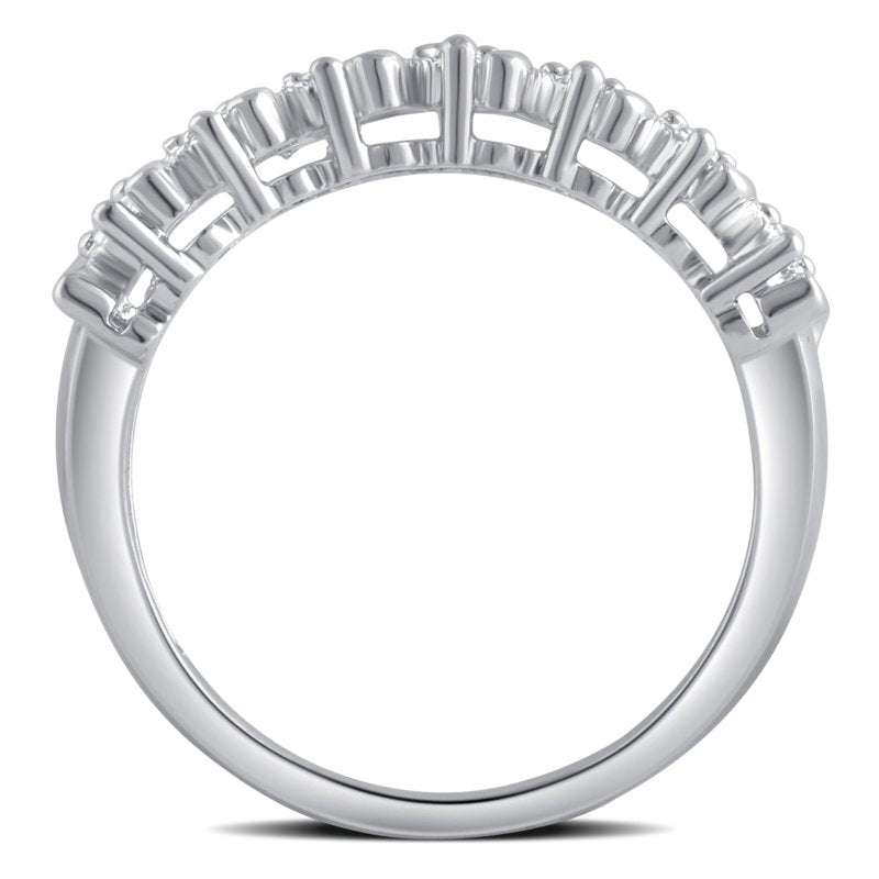 Diamond Accent Silver Tone Fashion Ring - Elegant Jewelry Accessory