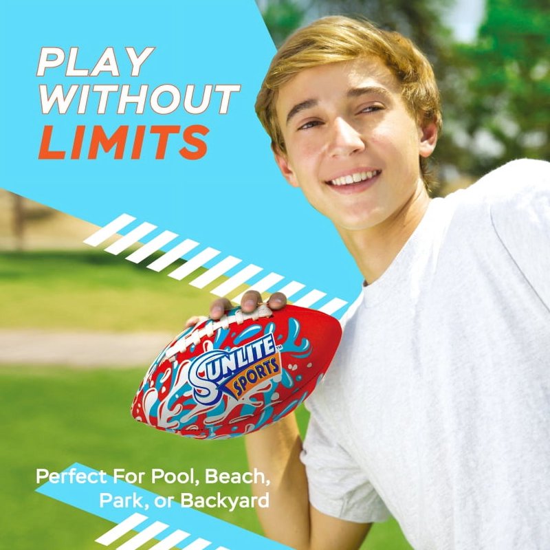 Waterproof Football for Lawn Pool Beach Lake Outdoor Play - Kids & Adults
