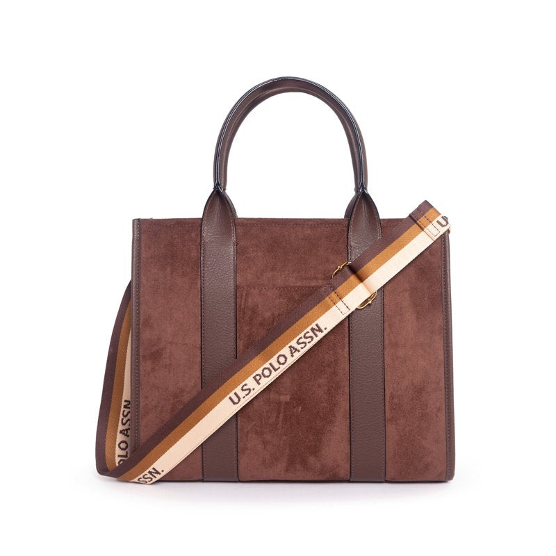 Women's Brown Heritage Tote Bag - Classic Style & Spacious for Daily Use