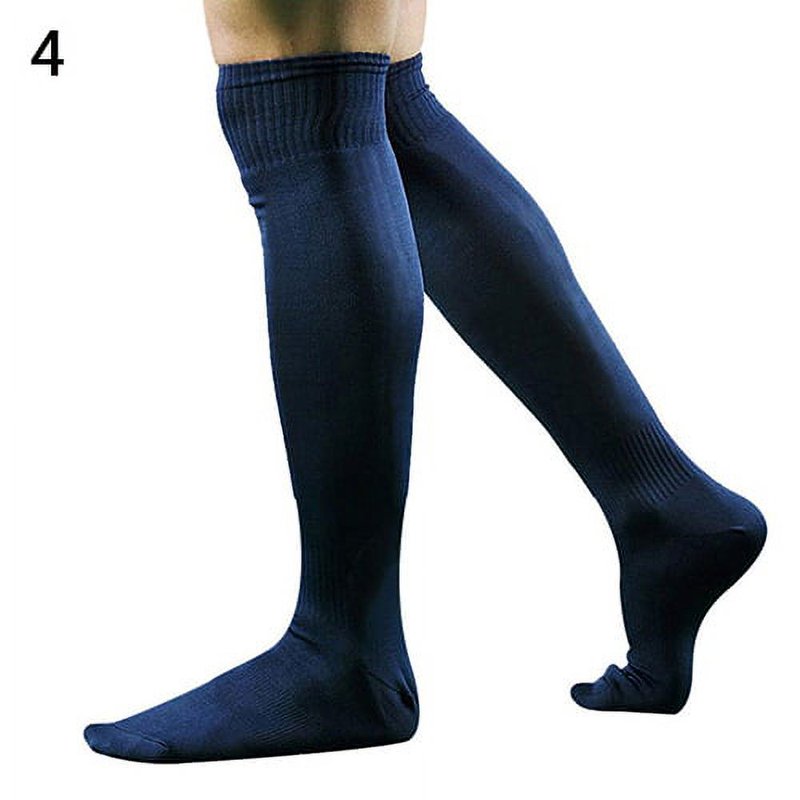 Men's Over Knee High Sport Socks for Soccer Football Baseball Hockey - Yellow