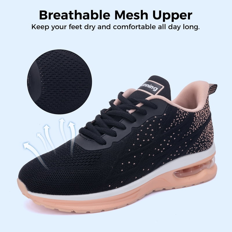 Women’s Breathable Running Shoes Lightweight Sneakers for Gym Travel & Casual Wear