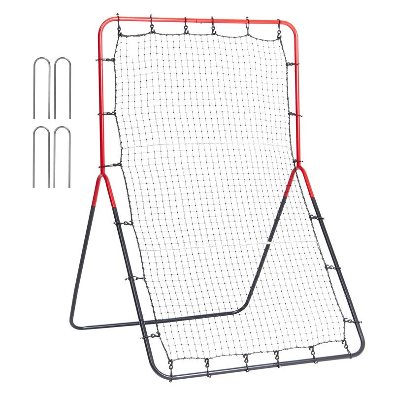 Baseball & Softball Rebound Net 3x4.5 ft Multi-Angle PitchBack Training
