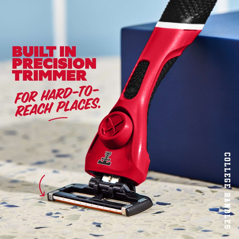 College Shaving Set with 6-Blade Razor & Team Colors - Limited Edition