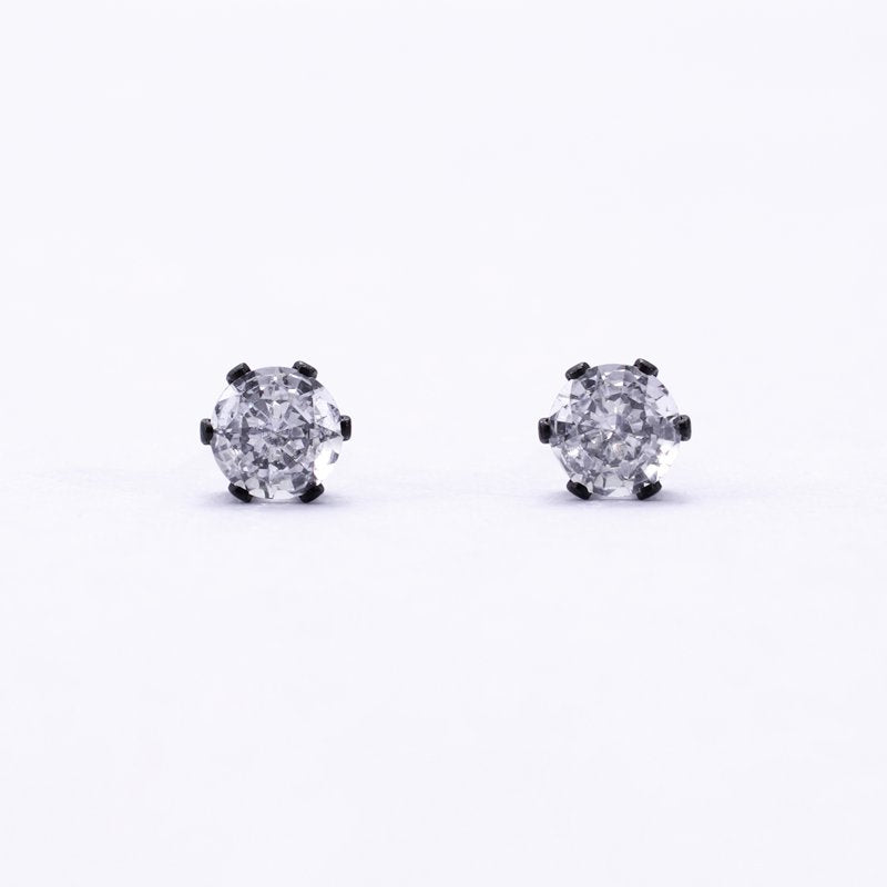 Men's Black Stainless Steel Earring Set 3 Styles Hypoallergenic Jewelry