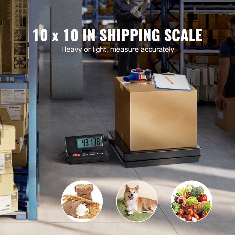 Digital Postal Shipping Scale 110 lbs with Large LCD & Tare Function
