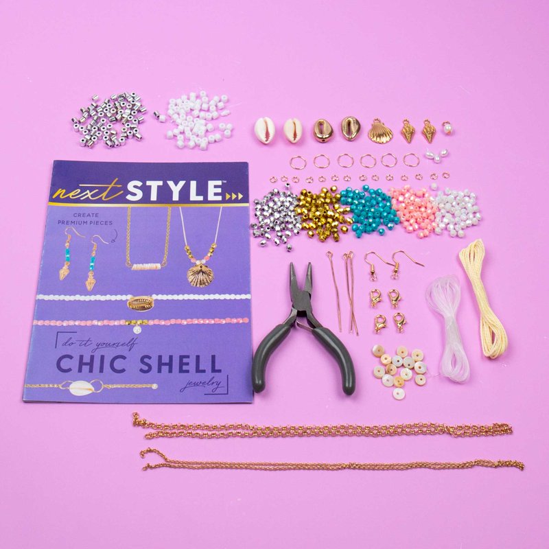 DIY Seashell Jewelry Set for Kids and Teens - Beach-Inspired Accessories Kit