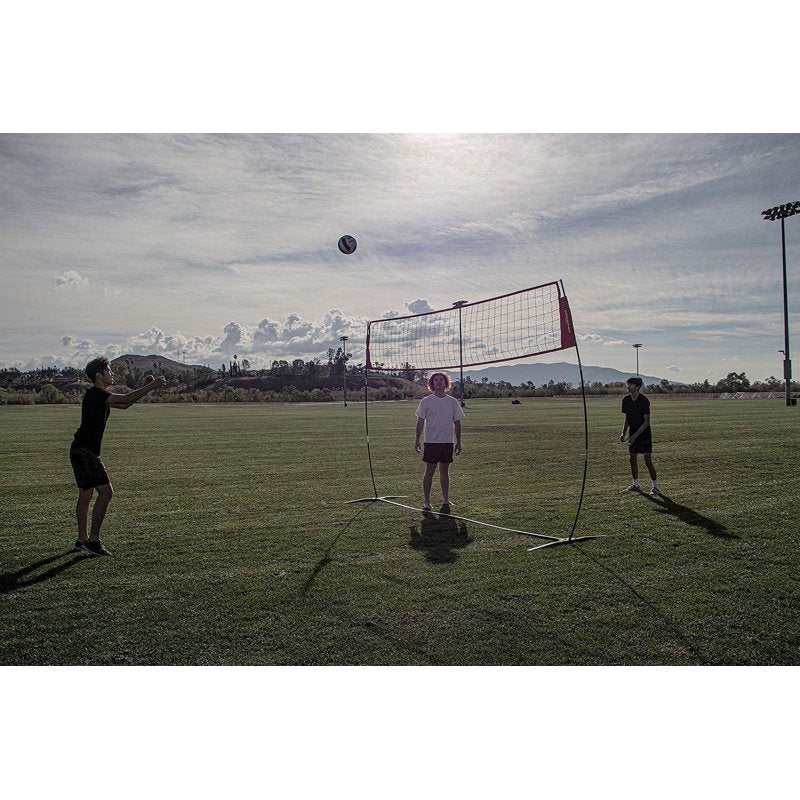 Portable Volleyball Net for Indoor Outdoor Practice & Training - Adjustable & Freestanding