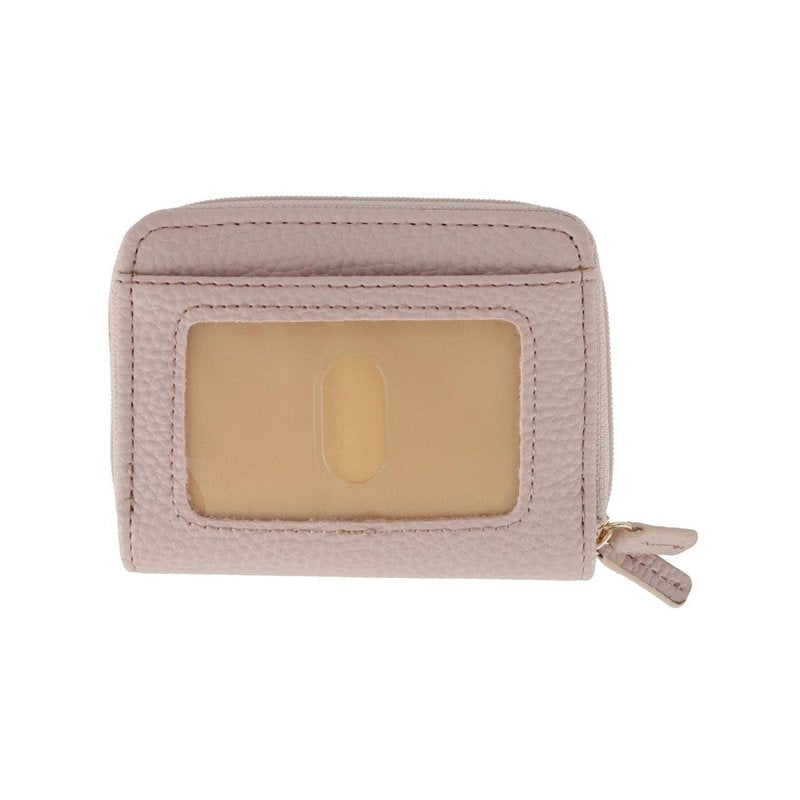 Women’s RFID Pebble Leather Wallet with Zipper & Credit Card Organizer