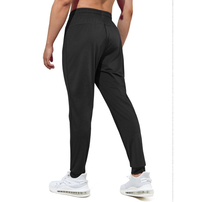 Men's Slim Fit Joggers with Zipper Pockets for Gym & Activewear