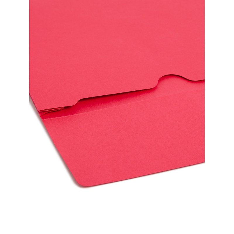 Expanding File Wallet with Elastic Closure - 2 Inch Capacity, Red