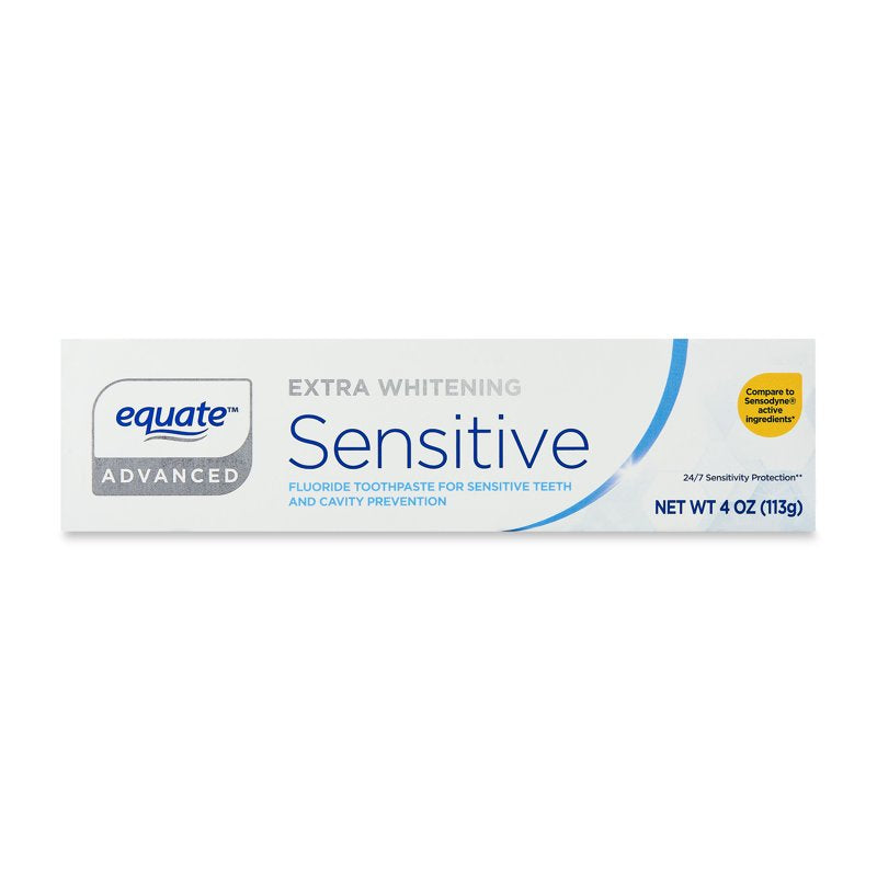 3 Pack Sensitive Whitening Toothpaste - Fluoride & Potassium Nitrate 4 oz