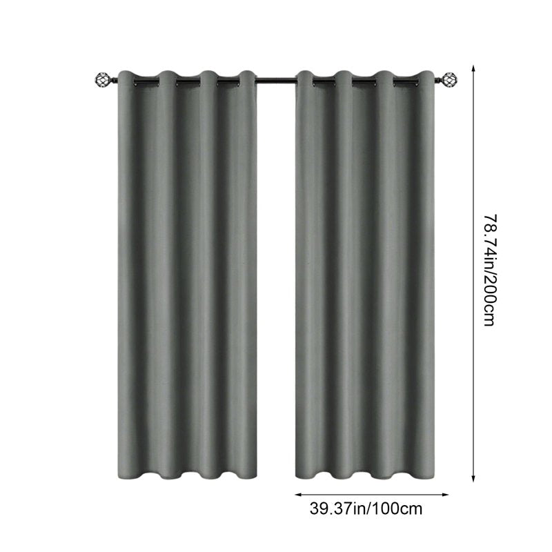 Blackout Thermal Insulated Curtain Panel for Bedroom and Living Room