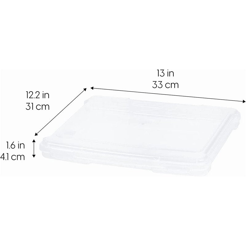 Clear Craft & Board Game Storage Box Set with Snap-Latch - 4 Pack