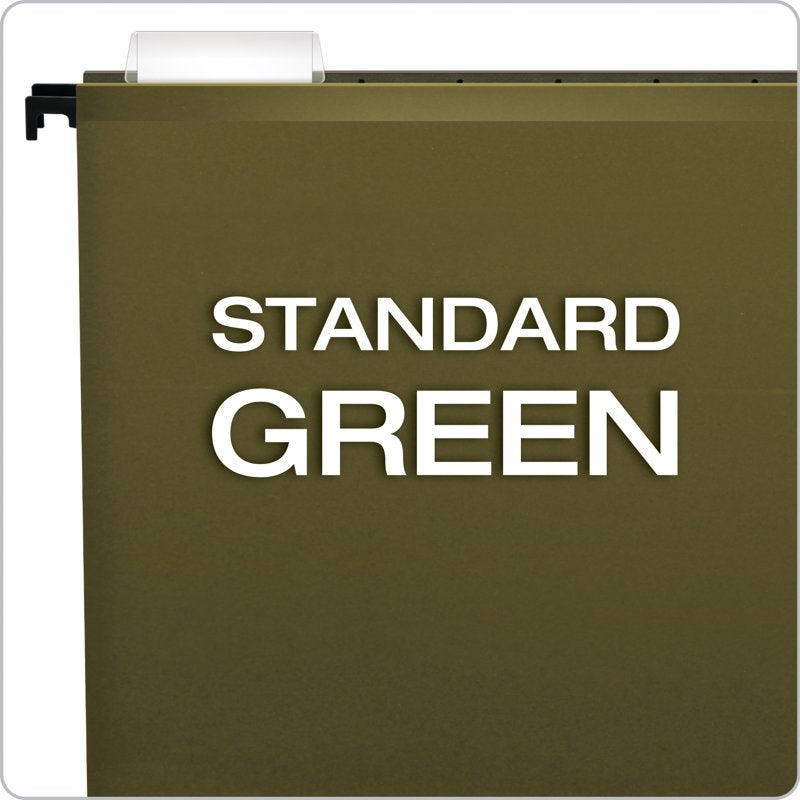 Reinforced Hanging Folder Set - Green, Heavy-Duty, Pack of Multiple Sizes