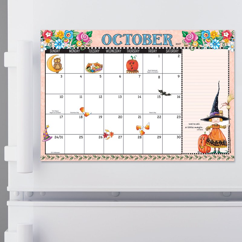 Mary Engelbreit Desk Calendar Pad - 24-Month Large Office & Home Planner