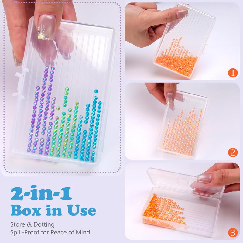 Diamond Painting Storage Case Set - 27 Reusable Containers & Lids for Crafts