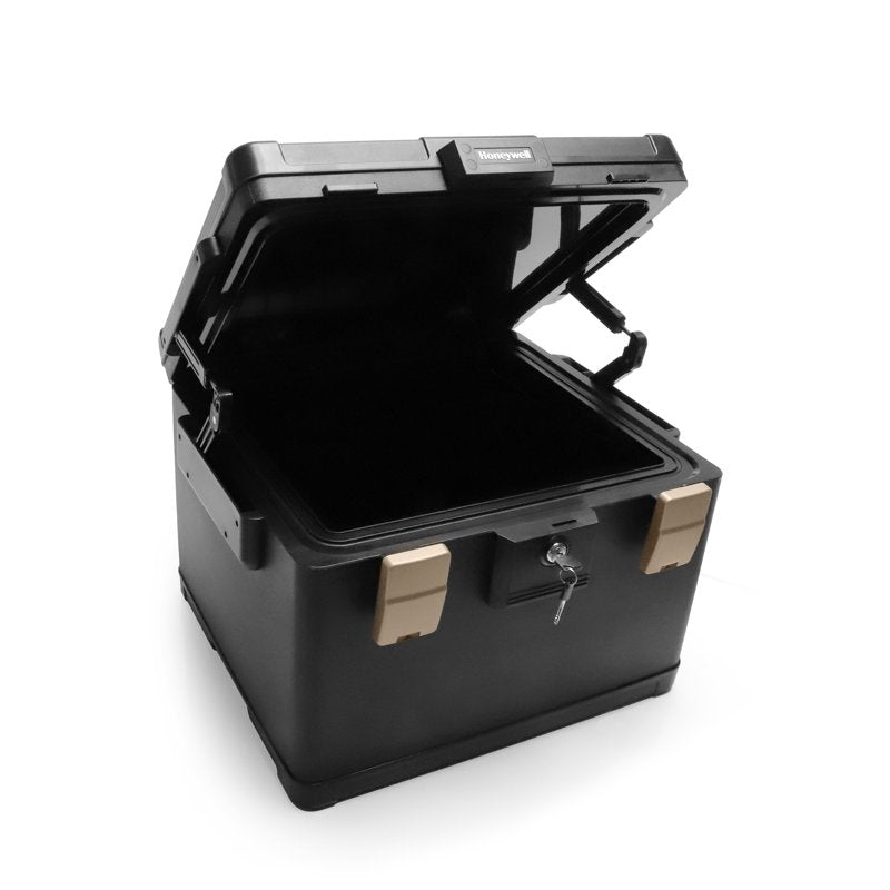 Fireproof Waterproof Safe Box 1.06 Cu Ft with Key Lock for Documents & Valuables