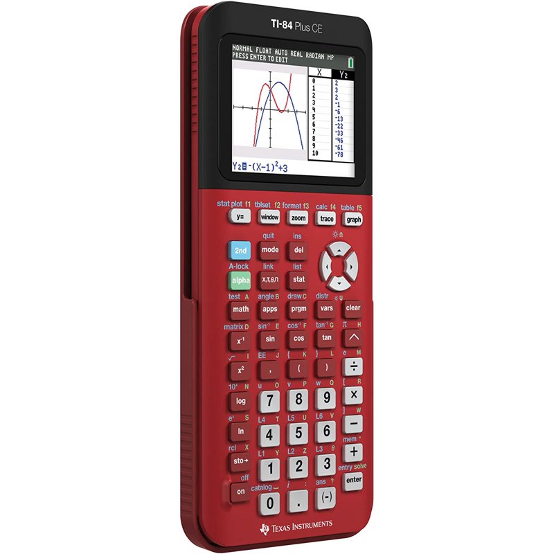Graphing Calculator with Color Display and Rechargeable Battery