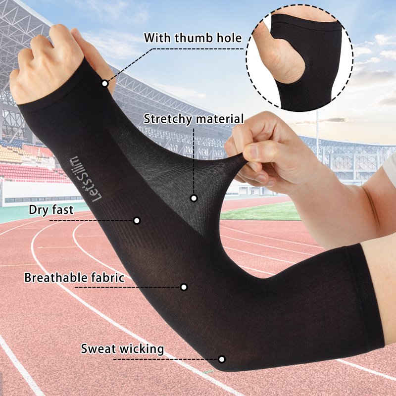 UV Sun Protection Cooling Arm Sleeves Unisex Sports Cover 12 Pairs