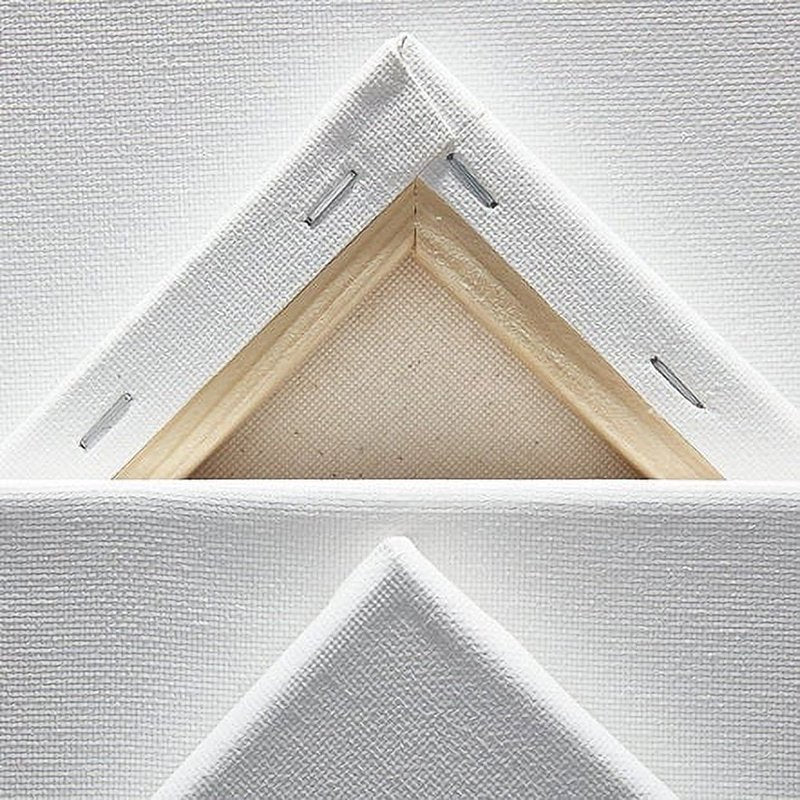 Large White Canvas Set - Stretched 36 x 48 Inches, 2-Pack for Painting & Art