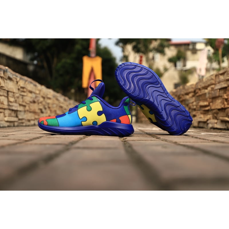 Men's Puzzle Sneaker Breathable Athletic Running Shoes with E-TPU Cushioning