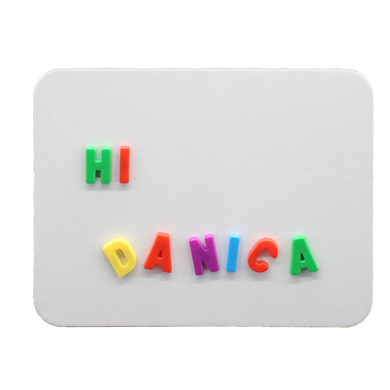 Magnetic Dry Erase Board 9 x 12 Inches - Non-Ghosting Surface, Safe Rounded Corners