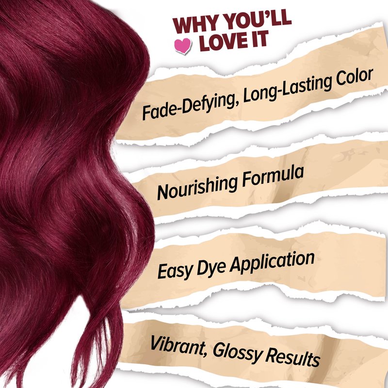 Semi-Permanent Hair Dye Kit for Dark Hair - Multiple Shades, Vegan & Cruelty-Free