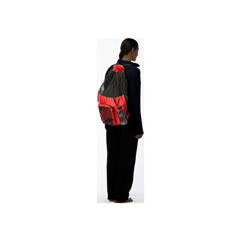 Large Mesh Swim Gear Backpack 40L - Ventilated Pool & Beach Bag with Drawstring Closure