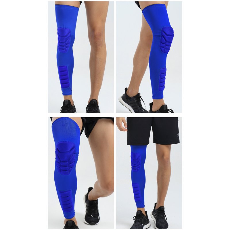 Knee Padded Compression Leg Sleeve - Support & Protection for Sports